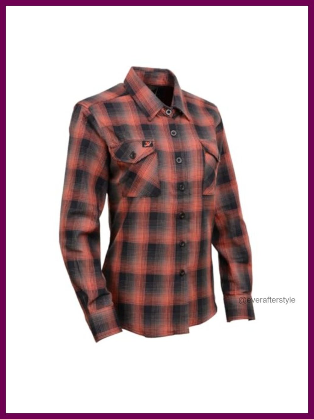 Milwaukee Leather Women's Long Sleeve Button-Down Flannel Shirt